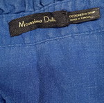 Massimo Dutti linen shirt size S like new, blue