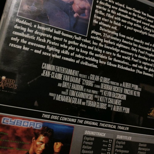 Cyborg DVD like new with English subtitles, action and sci-fi