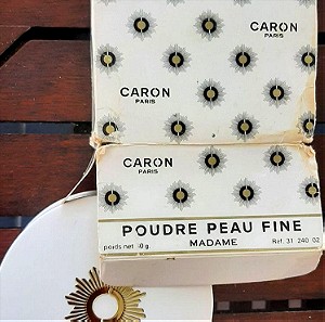 Vintage Poudre Peau Fine CARON PARIS, Madame - Συλλεκτικό Κομμάτι, αυθεντική συσκευασία