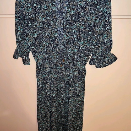 Midi dress Regalinas like new with blue and turquoise print