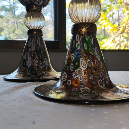 Alzate Murano set new, Murrina Millefiori glass art