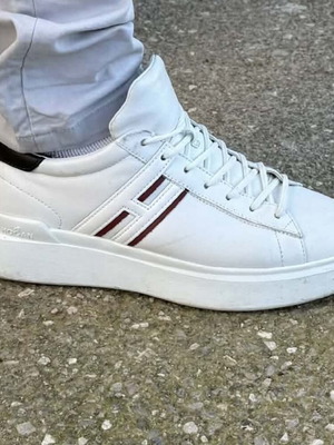 Hogan H580 sneakers size 43 like new, white leather