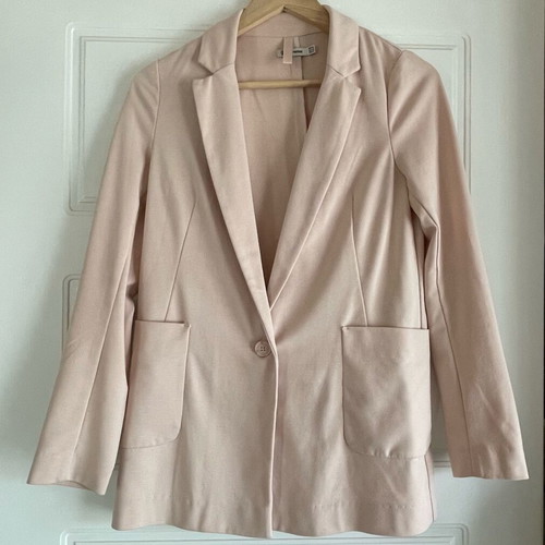 Stradivarius pink pastel blazer jacket like new, XS oversized