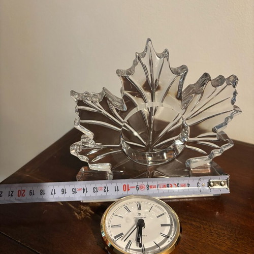 Crystal clock Nachtmann like new