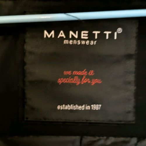 Manetti men's trench coat XL like new, black