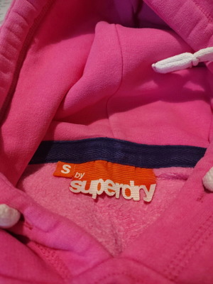 Superdry women's sweatshirt small used, pink and blue