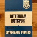 Tottenham Olympiakos match programme used 1972