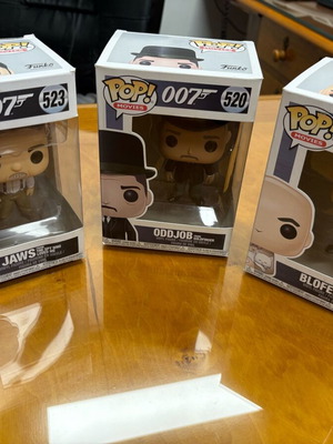 Funko Pop! 007 Oddjob 520, Blofeld 521 και Jaws 523 μεταχειρισμένα, σετ 3 φιγούρες