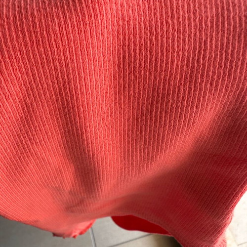 Coral top bodysuit like new with pearl straps one size