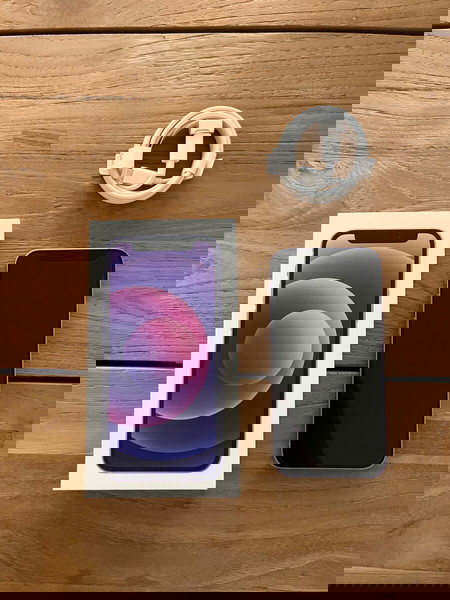 iPhone 12 mini 256 Gb-Purple (εντός εγγύησης, με απόδειξη και το κουτί του)