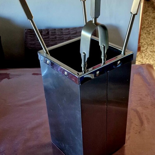 Inox fireplace accessory set like new