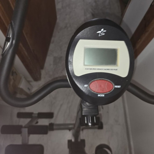 Stationary bike and incline abdominal bench used, good condition