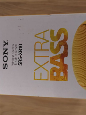 Sony SRS-XB10 φορητό Bluetooth ηχείο καινούργιο, κίτρινο χρώμα