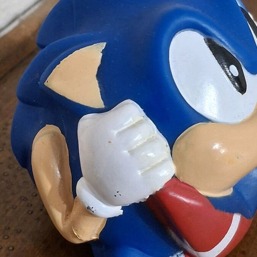 Vintage Sonic the Hedgehog game ball SEGA 1993 used