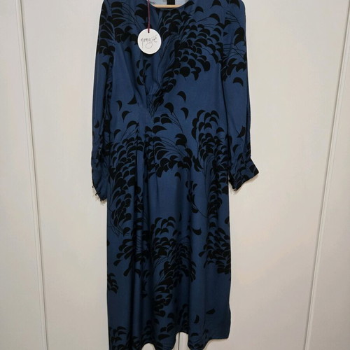 Namaste dress new, long, thin, viscose, size medium, black and blue