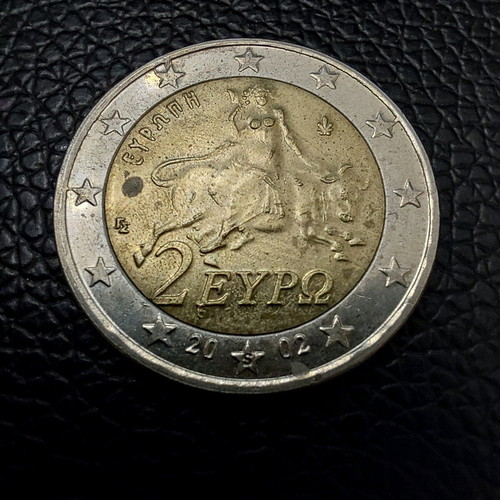 2 Euro 2002 - S used with printing errors