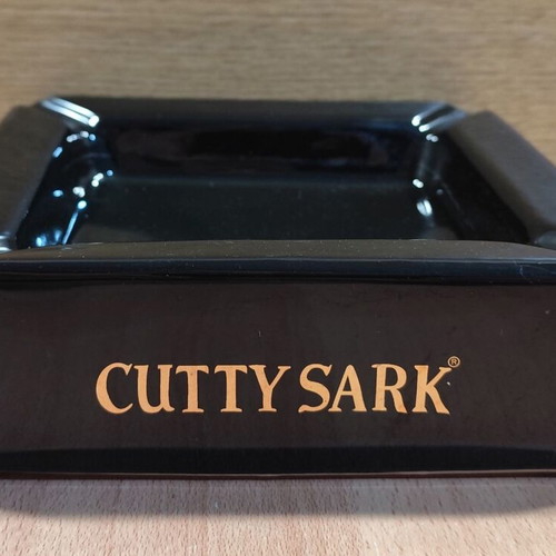 Cutty Sark Scotch Whisky Ceramic Ashtray used, vintage promotional