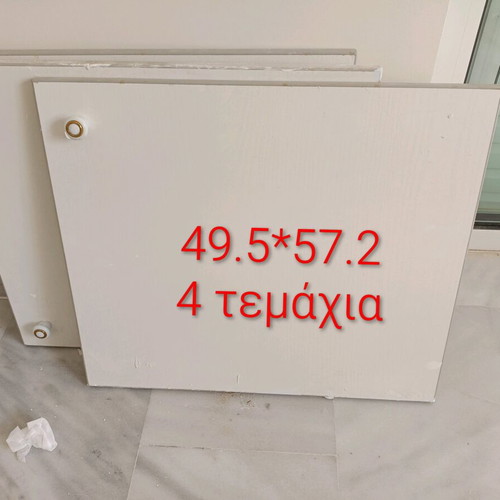 Wardrobe doors like new, off-white with hinges