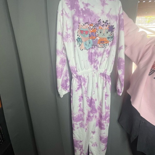 Altra Volta sportswear new, white with lilac pattern, sizes S-M