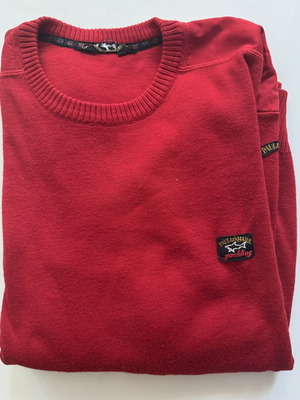 Paul & Shark sweater Large like new, red knit