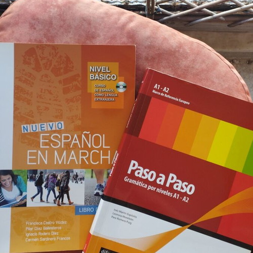 Spanish learning books A1 used with notes