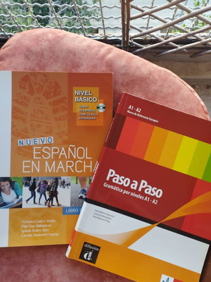 Spanish learning books A1 used with notes