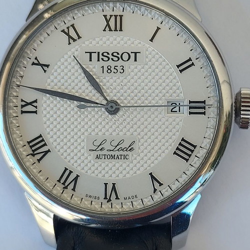Tissot Le Locle Automatic watch, white dial, men's