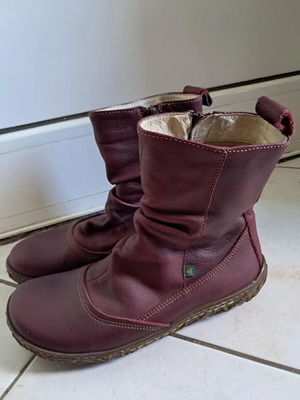 Naturalista boots used, size 38, burgundy