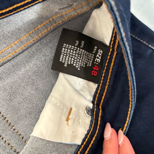 Jeans pants blue dark, size Large to XL, like new