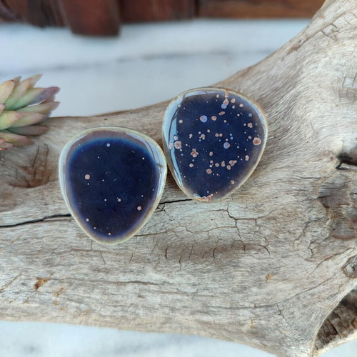 Ceramic earrings new with stainless steel clasp