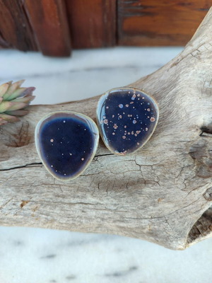 Ceramic earrings new with stainless steel clasp