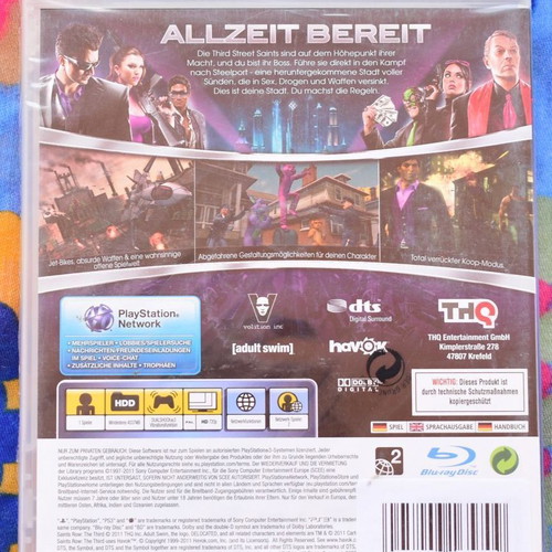 Saints Row: The Third Professor Genki Edition PS3 new, action open-world