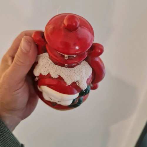Santa Claus ceramic lantern new, large size, Christmas decoration
