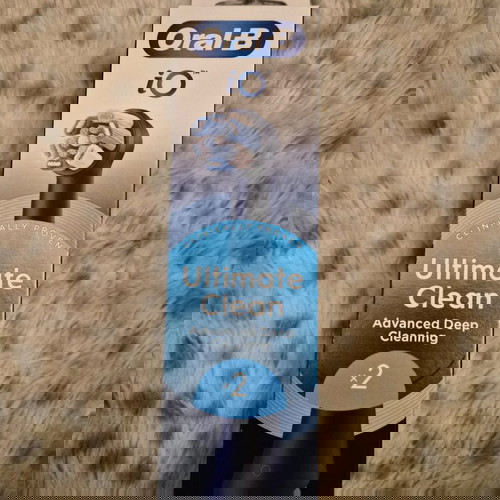 Ανταλλακτικές κεφαλές Oral-B iO Ultimate Clean καινούργιες, σε συσκευασία 2 τεμαχίων