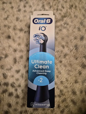 Ανταλλακτικές κεφαλές Oral-B iO Ultimate Clean καινούργιες, σε συσκευασία 2 τεμαχίων