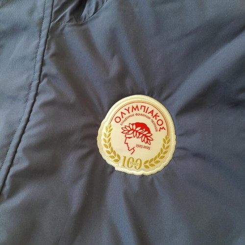 Olympiacos jacket with collectible emblem new, size Medium