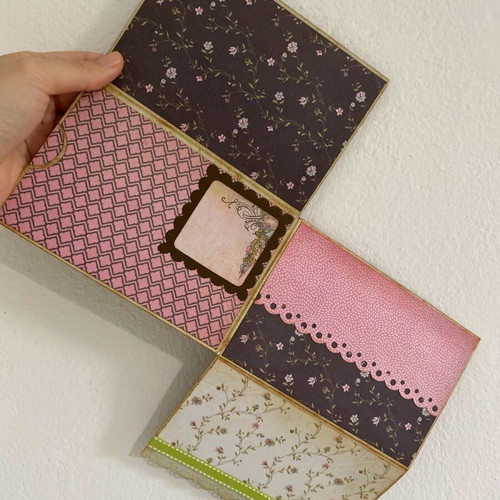 Handmade opening card new with scrapbooking