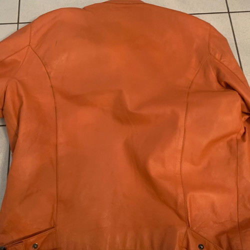 Nappa leather jacket 100% large and Iveco XXL work vest like new