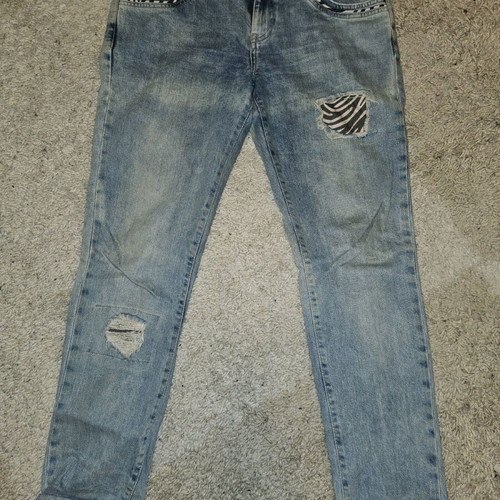 Lynne jeans used with zebra details, size 29