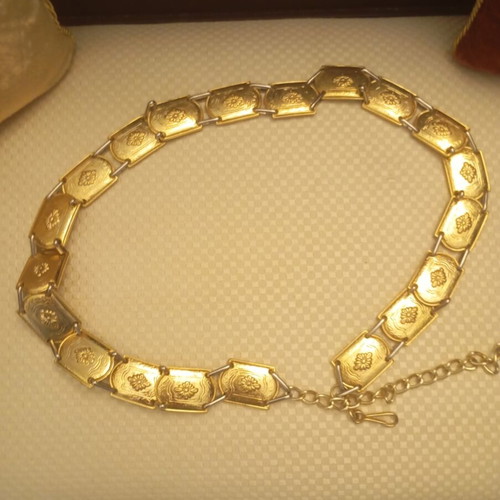 Vintage gold chain belt like new, 1980s style, size 105 cm