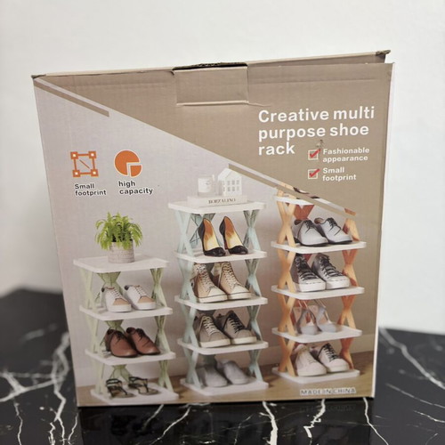 5-Tier Multipurpose Shoe Rack new, space-saving organizer