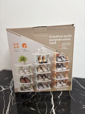 5-Tier Multipurpose Shoe Rack new, space-saving organizer