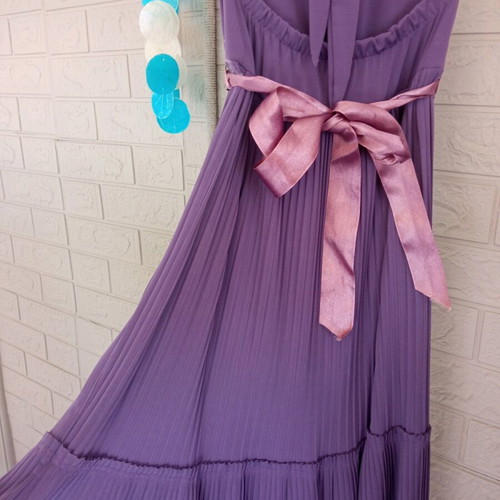 Purple y2k midi women's summer dress off-shoulder like new