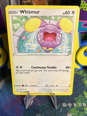 Whismur Vivid Voltage Pokemon card mint condition