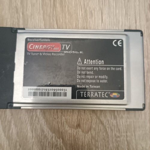 Terratec Cinergy 400 TV used, analog TV for laptop