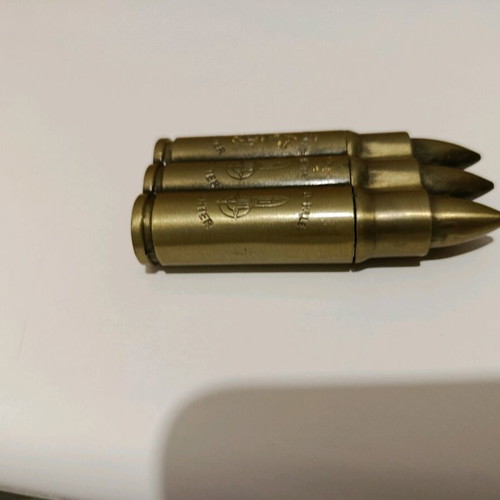 Metal gas lighter bullet shape used