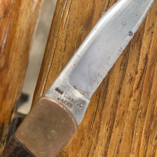 Explorer Japan Steel knife used with lockback mechanism