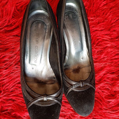 Suede Black Pumps Size 35 Used
