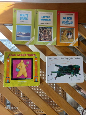 Children's English books like new, set of 5