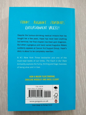 The Fault In Our Stars John Green book like new, English